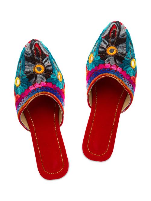 multi colour Fabric Mojaris - 9764119 - Very Small Image - 1