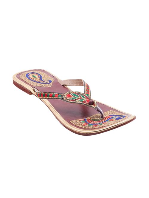 multi colour Leatherette Mojaris - 9764174 - Very Small Image - 1