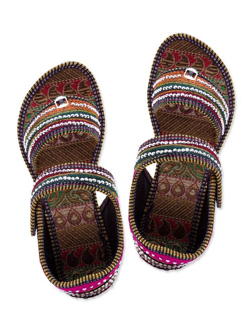 multi colour Fabric Mojaris - 9764206 - Very Small Image - 1