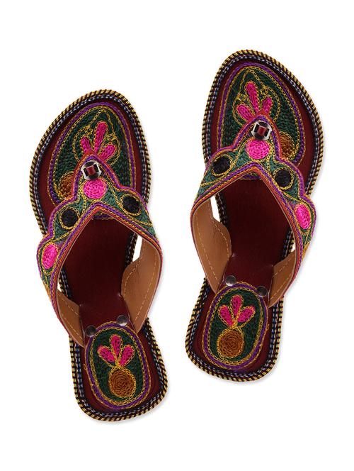multi colour Fabric Mojaris - 9764215 - Very Small Image - 1