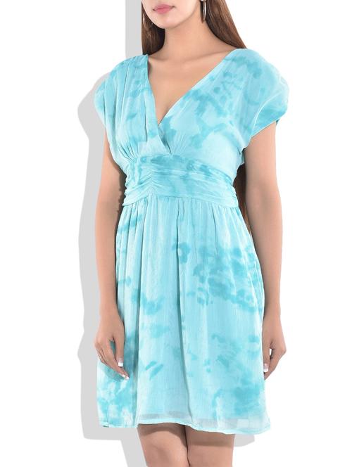 green poly chiffon dress - 9766836 - Very Small Image - 1