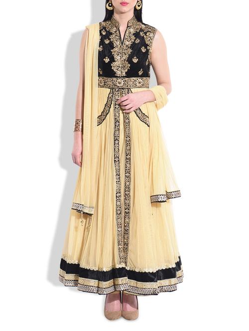 gold, black net, velvet suit - 9766933 - Very Small Image - 1