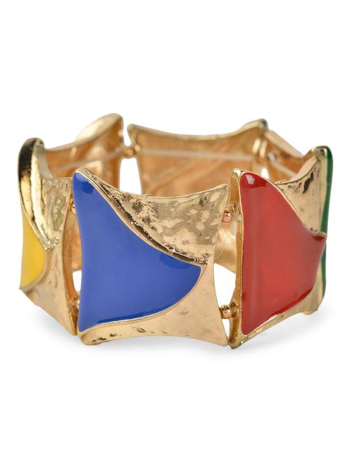 statement multicolored triangles adjustable bracelet - 976896 - Very Small Image - 1