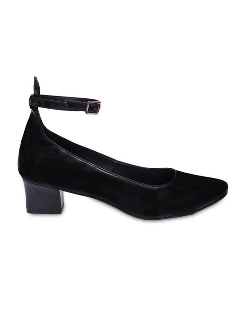 black faux leather sandals - 9770560 - Very Small Image - 1