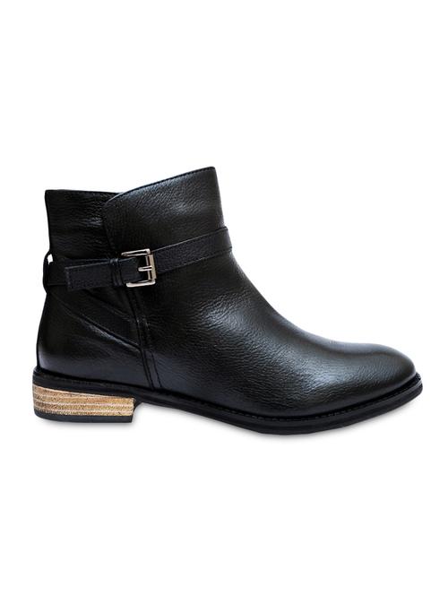 black leather embellished ankle boots - 9770576 - Very Small Image - 1