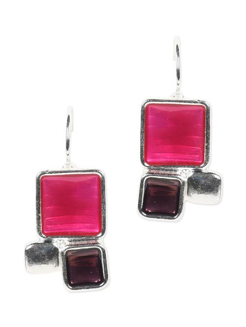 pink and brown metal earrings - 977138 - Very Small Image - 1