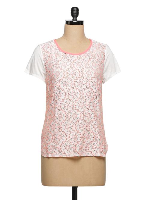 white-pink lace top - 977218 - Very Small Image - 1