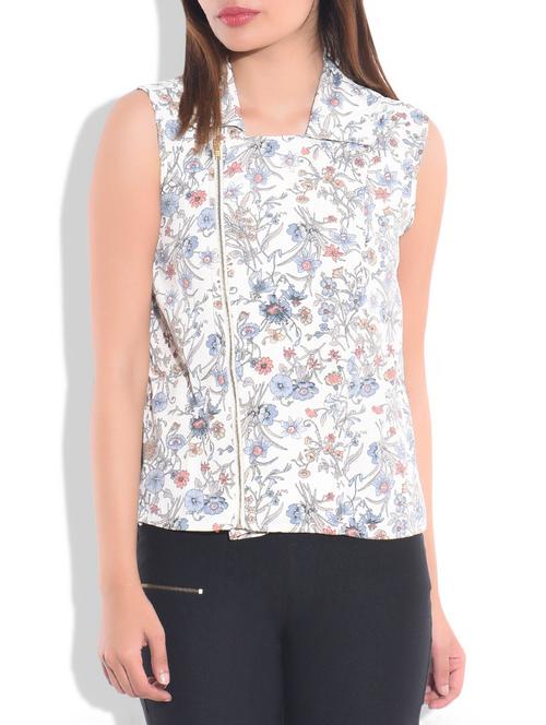 floral zip up top - 9775760 - Very Small Image - 1