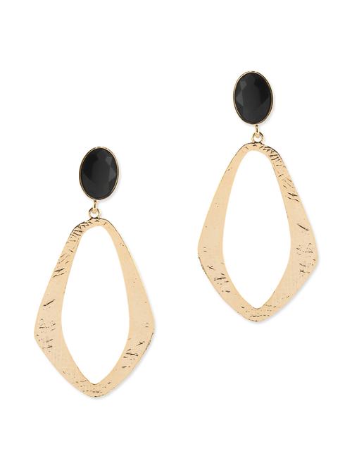 black stud with rhombus dangler earrings - 9782742 - Very Small Image - 1