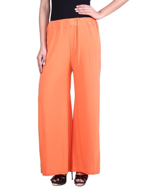 orange chiffon palazzo - 9784802 - Very Small Image - 1