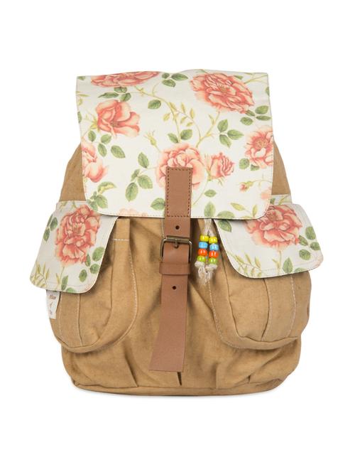 backpack with floral printed flaps - 978650 - Very Small Image - 1