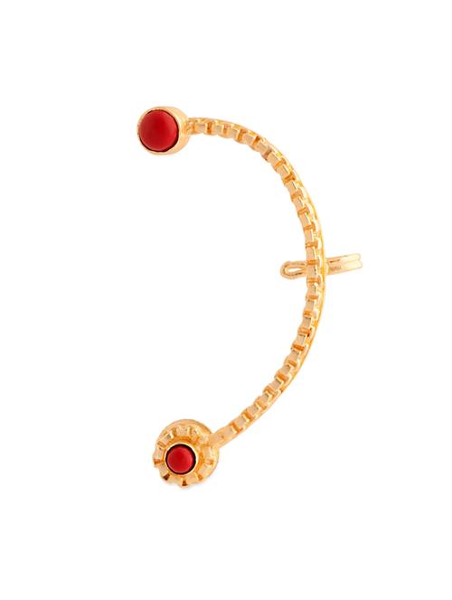 Ear Cuffs With Red Stones - 979123 - Very Small Image - 1