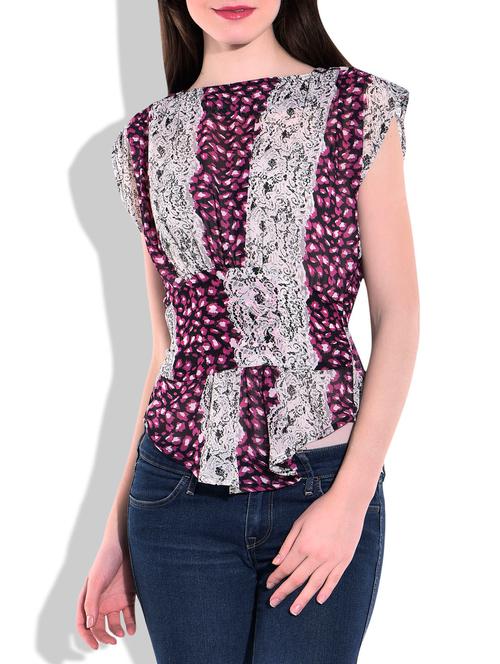 pink printed top - 9791810 - Very Small Image - 1