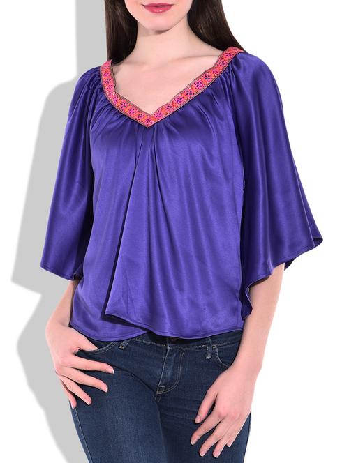 dark blue casual top - 9791831 - Very Small Image - 1