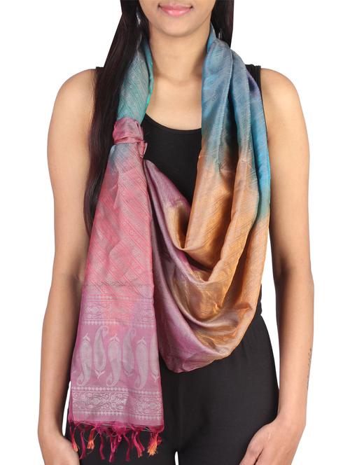 multicolored silk stole - 9791834 - Very Small Image - 1