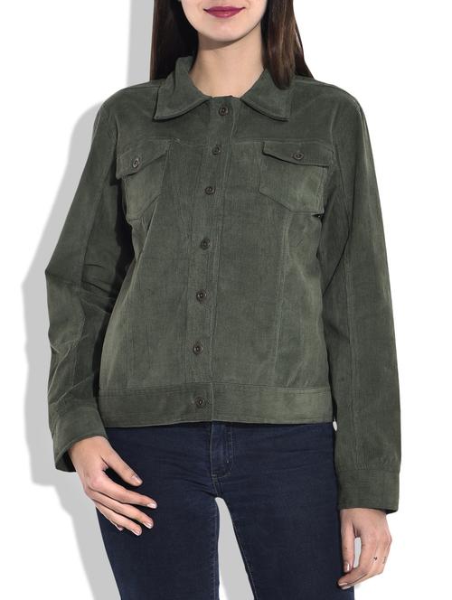 green corduroy jacket - 9796209 - Very Small Image - 1