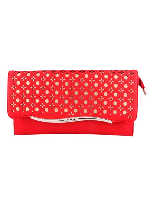 red leatherette clutch - 9805786 - Very Small Image - 1