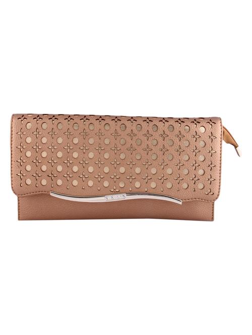 golden leatherette clutch - 9805790 - Very Small Image - 1