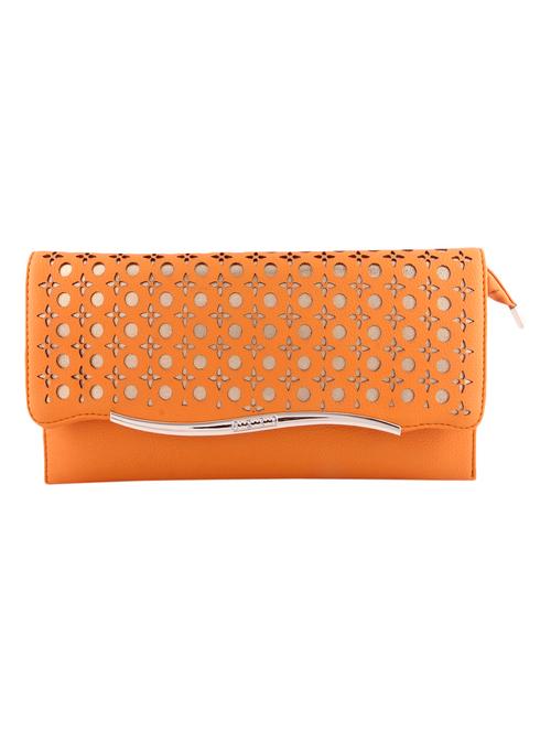 orange leatherette clutch - 9805791 - Very Small Image - 1