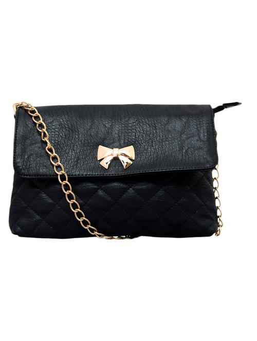 black leatherette sling bag - 9805803 - Very Small Image - 1