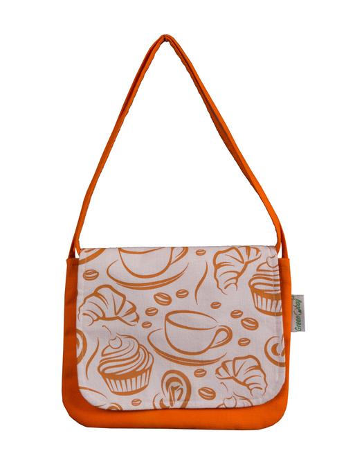 orange canvas sling bag - 9805889 - Very Small Image - 1