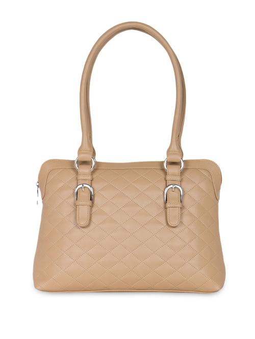 beige leatherette handbag - 9806410 - Very Small Image - 1