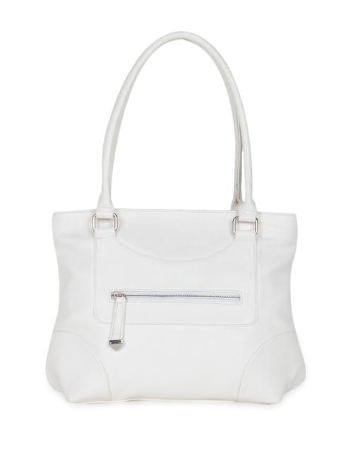 white leatherette handbag - 9806416 - Very Small Image - 1