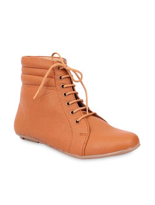 tan leatherette boots - 9810051 - Very Small Image - 1