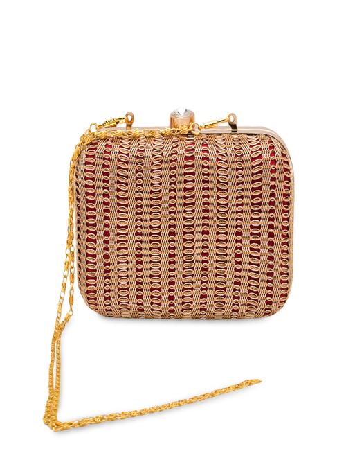 red metal frame clutch - 9811517 - Very Small Image - 1