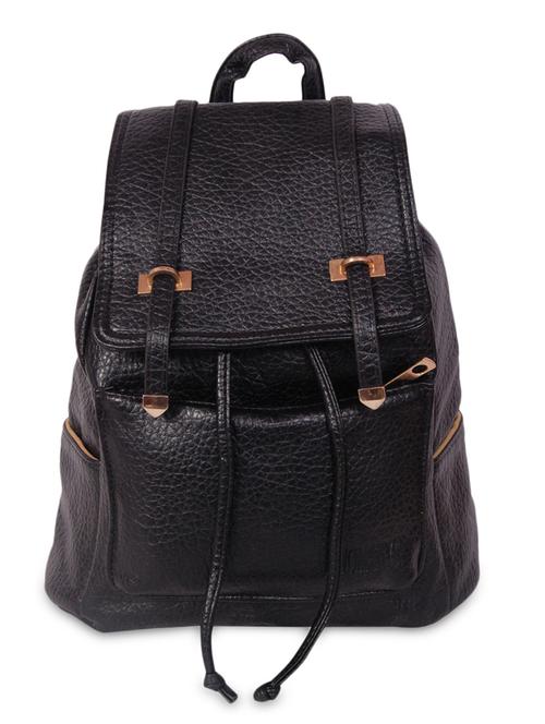 black leatherette backpack - 9812965 - Very Small Image - 1
