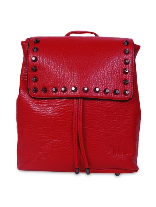 red leatherette backpack - 9812991 - Very Small Image - 1