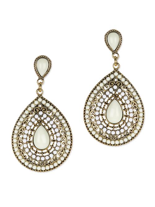 ivory brass earring - 9813105 - Very Small Image - 1