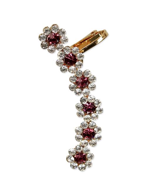 multi colored ear cuff, embellished with stone work - 9813417 - Very Small Image - 1