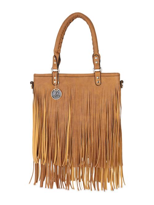 tan suede fringed tassel bag - 9819521 - Very Small Image - 1