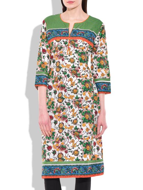multi cotton kurta - 9827543 - Very Small Image - 1