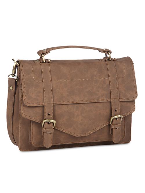 brwon,tan satlchelbag - 9827649 - Very Small Image - 1