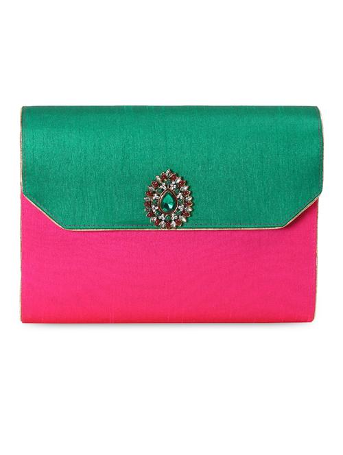 green crystal clutch - 9830176 - Very Small Image - 1
