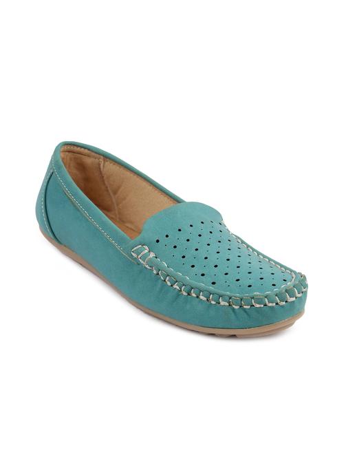 green leatherette loafers - 9833099 - Very Small Image - 1