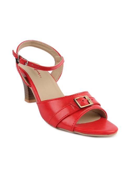 red leatherette heels - 9833103 - Very Small Image - 1
