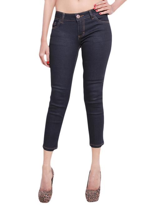 blue cotton denim plain jeans - 9834889 - Very Small Image - 1