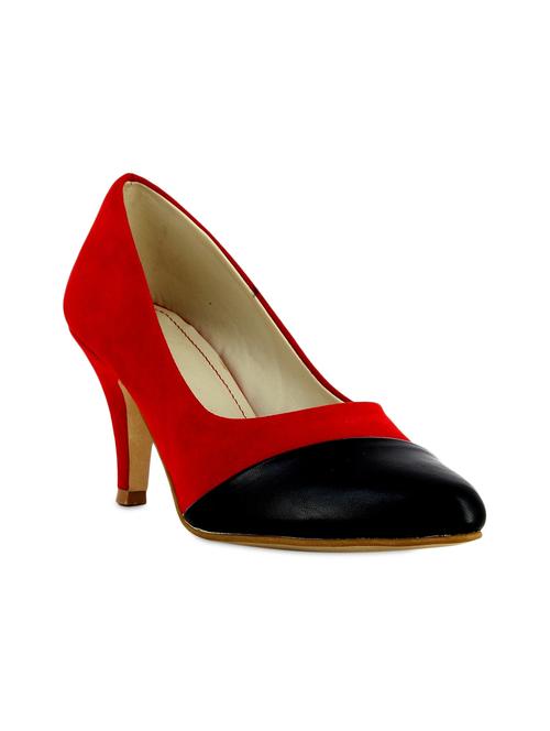 Red Synthetic Leather Pumps - 9839888 - Very Small Image - 1