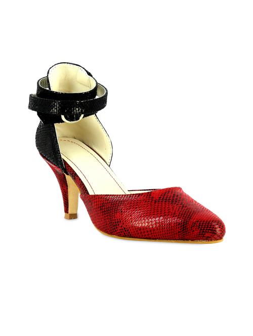 red synthetic leather pumps - 9839894 - Very Small Image - 1