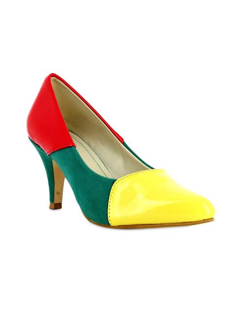 multi colour synthetic leather pumps - 9839900 - Very Small Image - 1