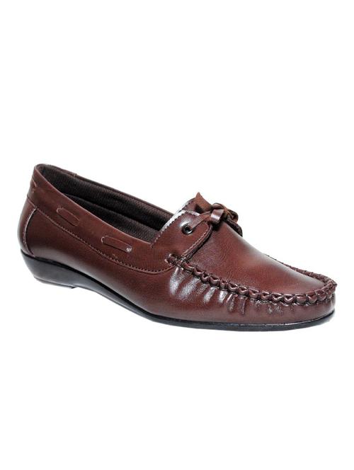brown synthetic napa leather loafer - 9842462 - Very Small Image - 1