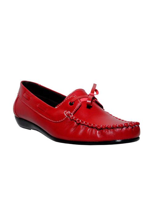 red synthetic napa leather loafer - 9842463 - Very Small Image - 1