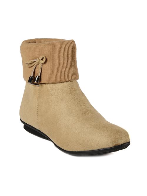 beige leatherette boot - 9843472 - Very Small Image - 1