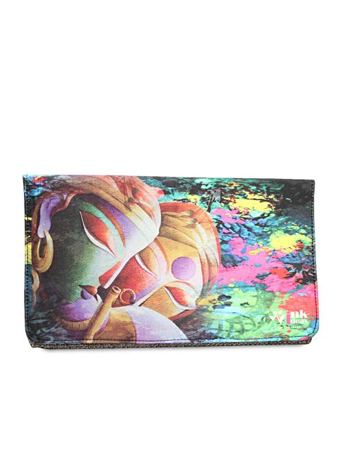 multicolor jute printed clutch - 9844442 - Very Small Image - 1
