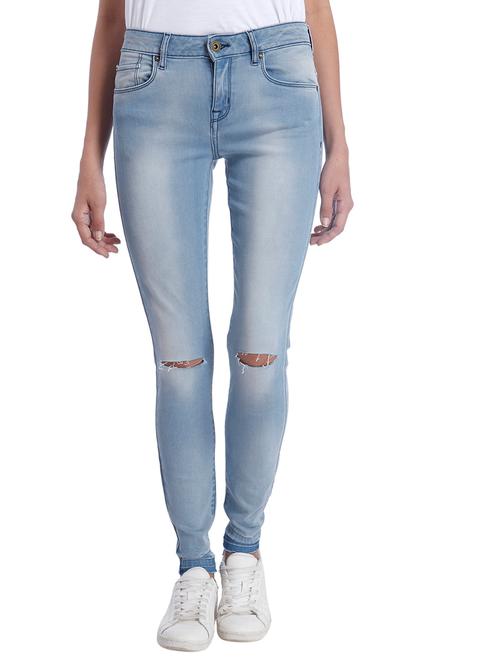 blue cotton, elastane jeans - 9844563 - Very Small Image - 1