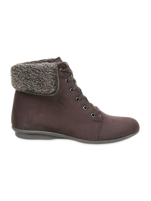 black ankle length laced boots - 985353 - Very Small Image - 1