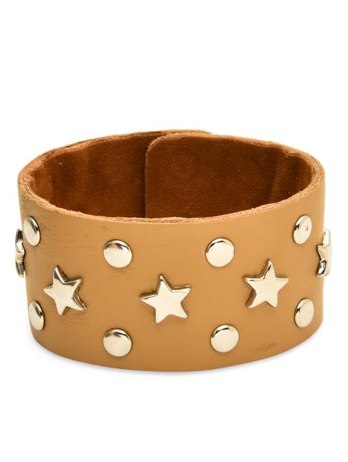 beige faux leather bracelet - 9860890 - Very Small Image - 1